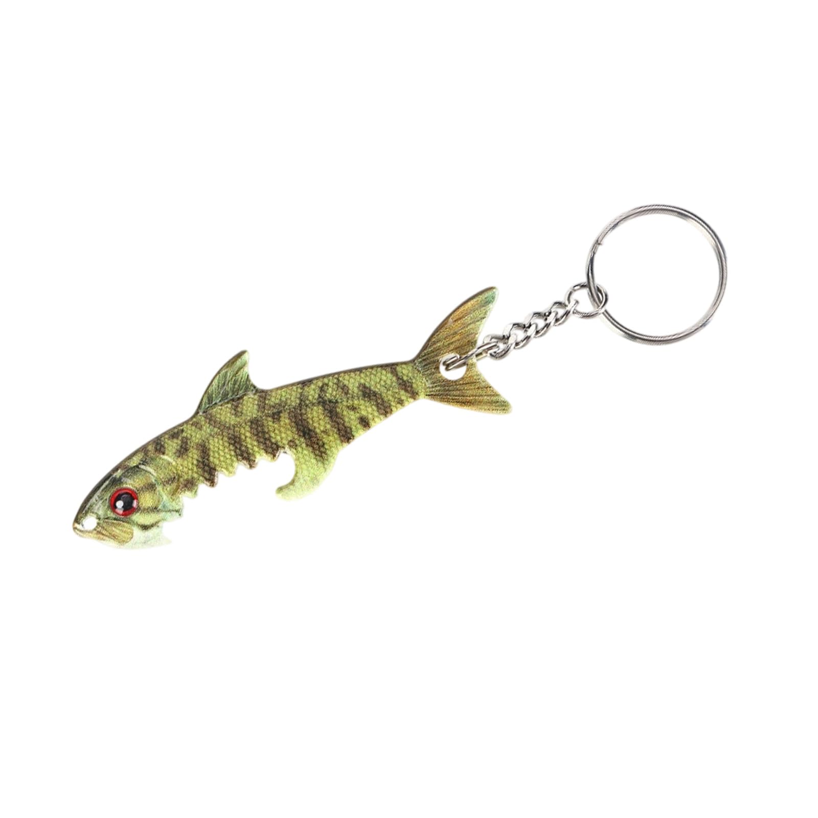 Tsophreniq Metal Alloy Fish Shape Bottle Opener Unique Portable Keychain Pendant for Outdoor Travel Decors and Fishing Gift Fish Alloy Bottle Opener