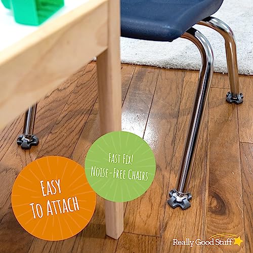 Image of Really Good Stuff Fuzzy Feet Chair Glides, 144 Pieces