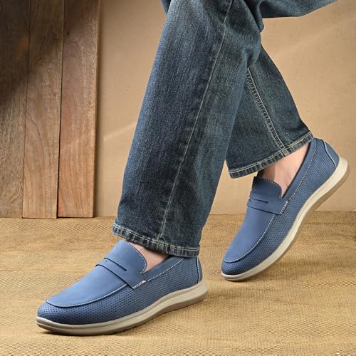 Image of Centrino Commute Loafers for Man | Shoes for Men Stylish | Casual Slip-On Lightweight Moccasins | Cushioned Insole | Comfortable Hand-Stitched Design | Mens Loafer Shoes for Office & Daily Travel Wear (8101)