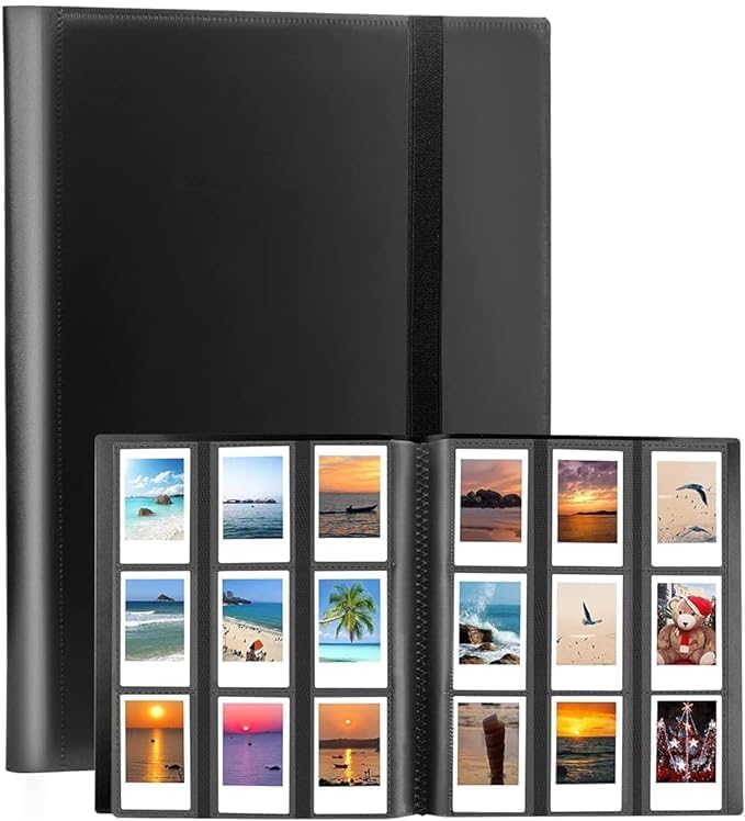conery Photo Album with 432 Pockets,for Polaroid Camera, for Fujifilm Instax Mini 11 90 70 9 8+ 8 LiPlay Instant Camera Train Movie Ticket Card Collection Book Storage Book(Pink)