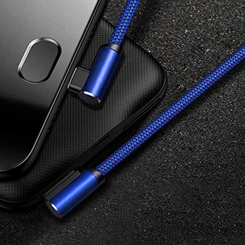 Image of pTron Solero L Shape Data Cable for iOS Devices - 3.93 Feet (1.2 Meters) - (Blue)