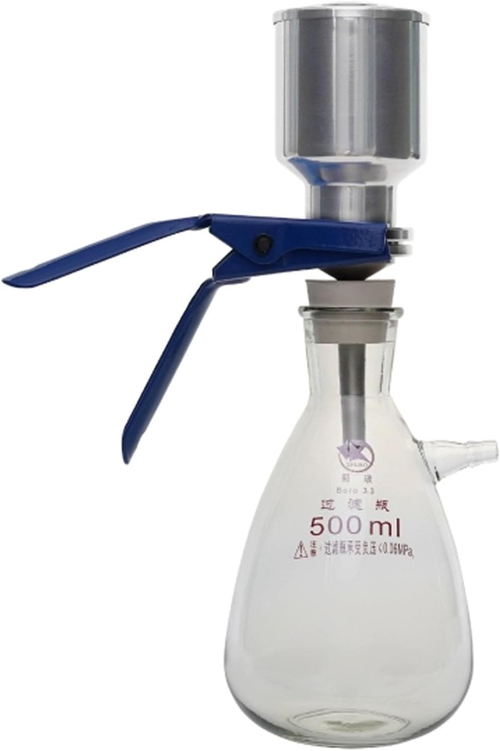 Glass Filtration Apparatus - Lab Vacuum Filtration Assembly Kit for Inks and Dyes with 250ml/500ml/1000ml Filtering Flask, 50mm Filter Membrane Diameter