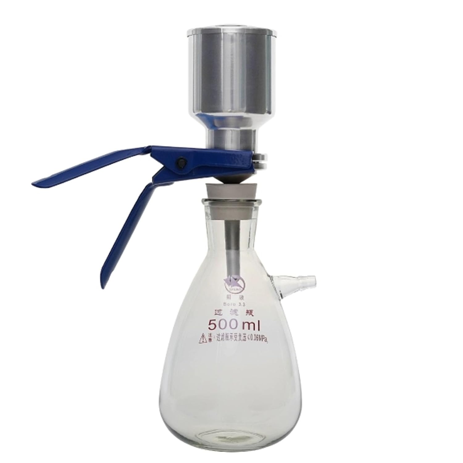 Glass Filtration Apparatus, Lab Vacuum Filtration Assembly Kit, 250ml/500ml/1000ml Filtering Flask, 50mm Filter Membrane Diameter, for Inks, Pigments, Dyes