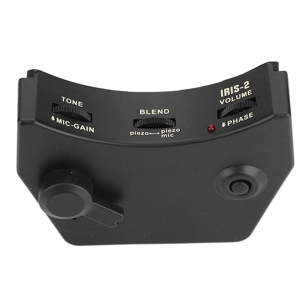 Preamplificazione per Chitarra, Preamplificatore del foro sonoro con trasduttore a ponte Piezo Pickup Scatola di risonanza Mic