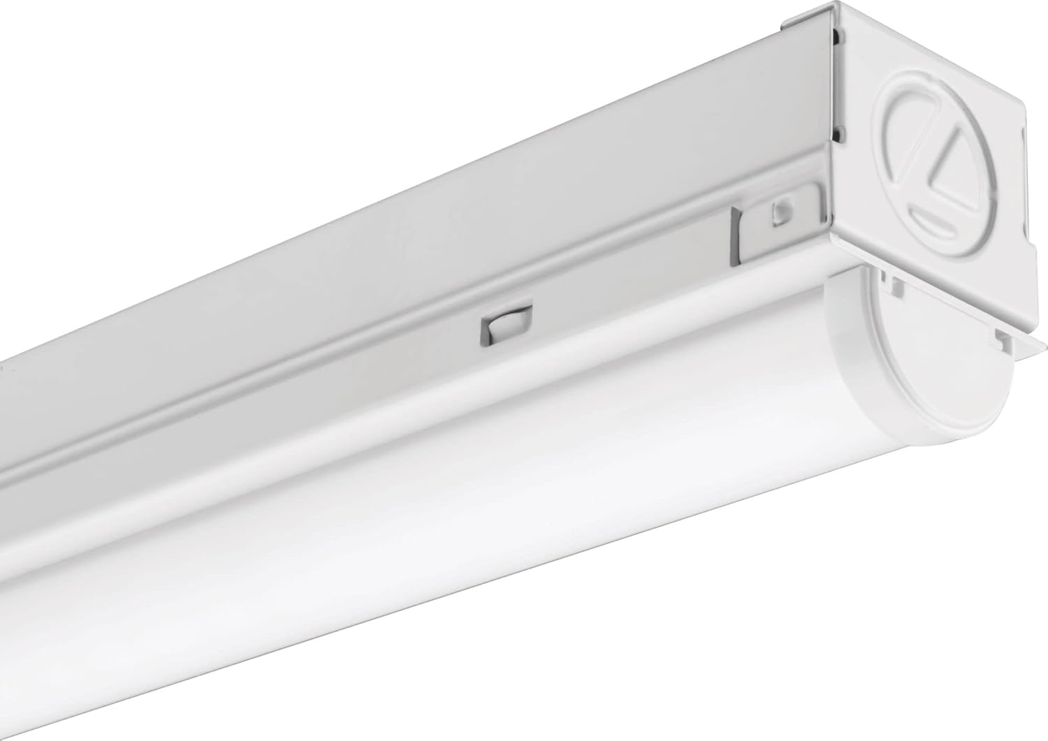 White Gloss Metal LED Strip Ceiling Light