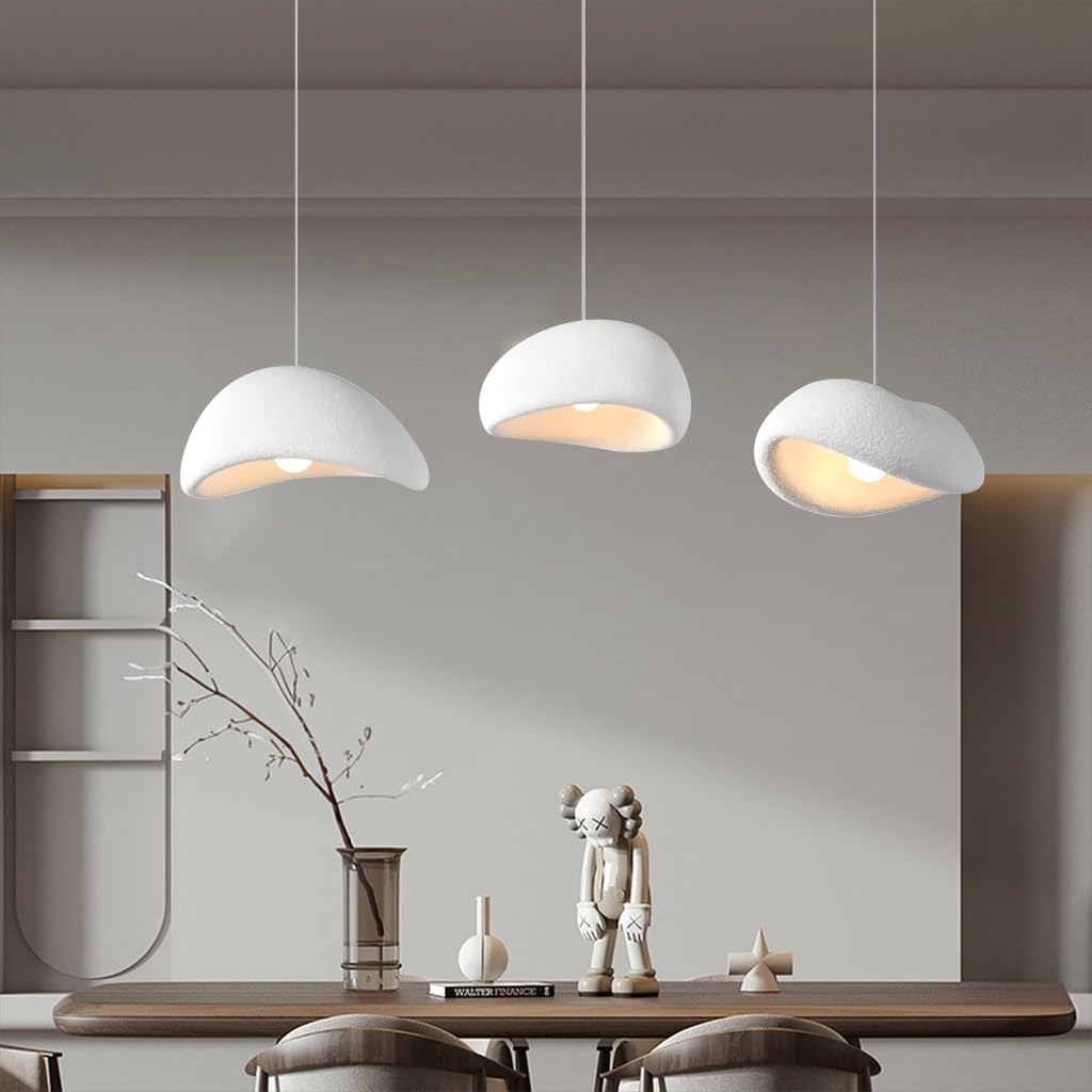 Lampadario Wabi Sabi A Forma Di Nuvola 50 Cm - Sospensione Regolabile Per Sala Da Pranzo E Cucina - E27 - 3