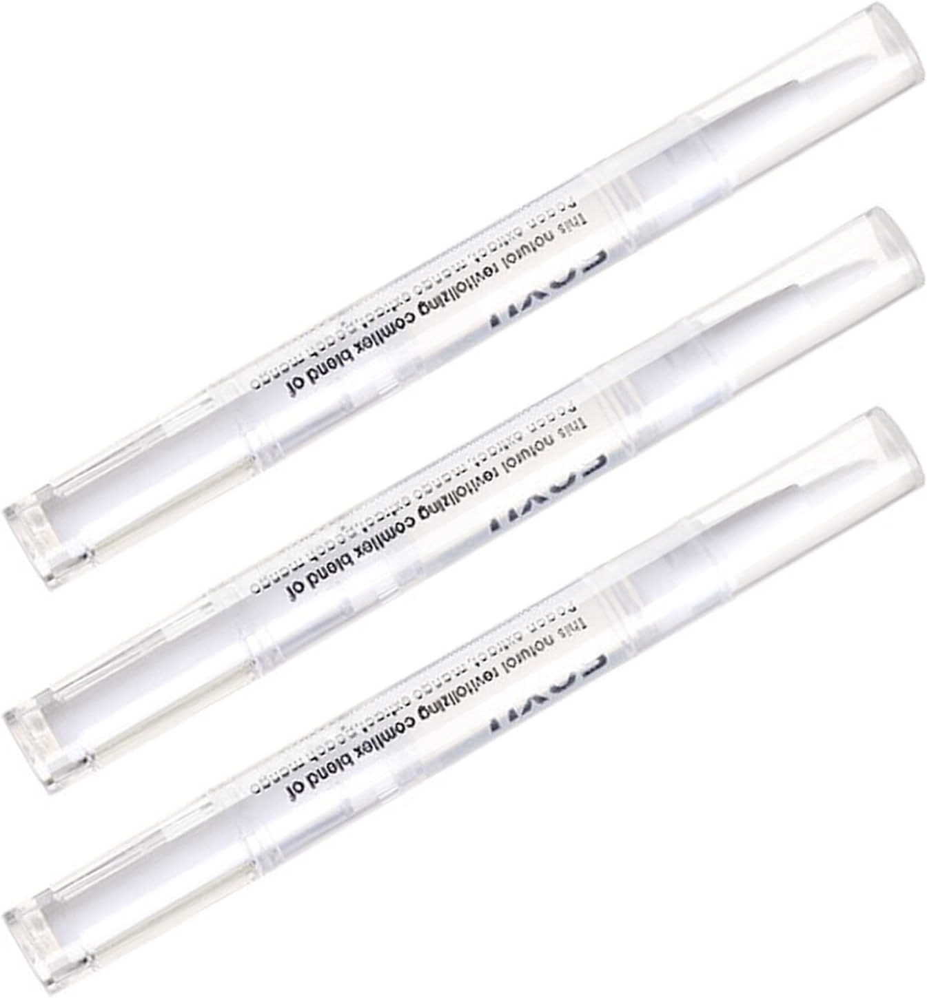 3 -stks Cuticle Oil Pennen Nagelolie Pen Natuurlijke ingrediënten Cutable Revitalizer Nagelolpenen met zachte borstel voor nagelverzorging Voorkom spijkerscheuren