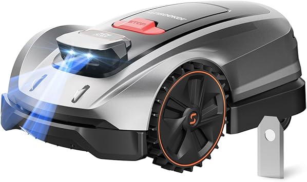 Sunseeker X3 Plus Robot Lawn Mower no Wire,0.3 Acre/13,000 Sq. Ft,Smart APP Control, AI & RTK Navigation, 6 Muti-Zone, Path Planning, for Small/Medium Yards, Included a Set of Blades.