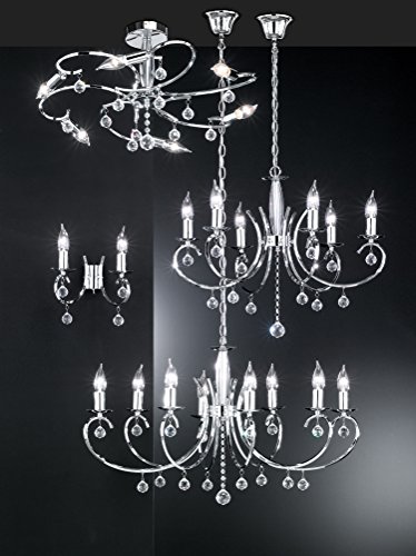 Fischer-Honsel-Leuchten-11016-Fischer-Honsel-Krone-chrom-Glasbehang-klar