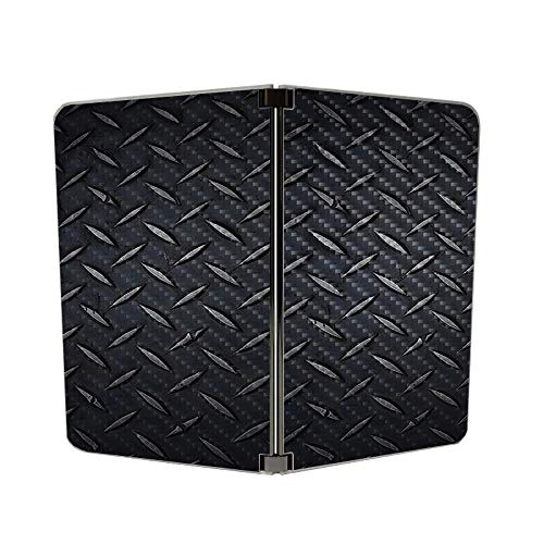 Image of MIGHTY SKINS Carbon Fiber Skin for Microsoft Surface Duo - Black Diamond Plate | Protective, Durable Textured Carbon Fiber Finish | Easy to Apply | Made in The USA