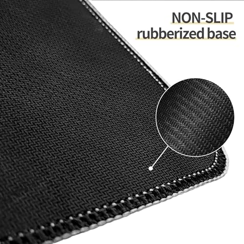 Image of Saco XXL Gaming Mouse Pad for PC - Large Desk Mat 900x400x3mm, Extended Non-Slip Rubber Base, Waterproof Surface, Hexagonal Pattern, Big Keyboard Mouse Pad for Office & Home Setup