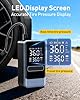 Tire Inflator Portable Air Compressor, 150PSI Cordless Air Pump for Car Tires, Electric Bike Tire Pump with Digital Pressure Gauge and LED Light, Portable Tire Inflator for Car, Moto, Bicycle #2