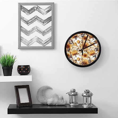 Horloge murale silencieuse à quartz avec mécanisme sans tic-tac précis - 6