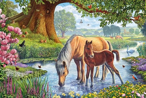 Schmidt 56161 - Caballos de Torrente: Kids Jigsaw Puzzle 150 Piezas Partir de 7 años