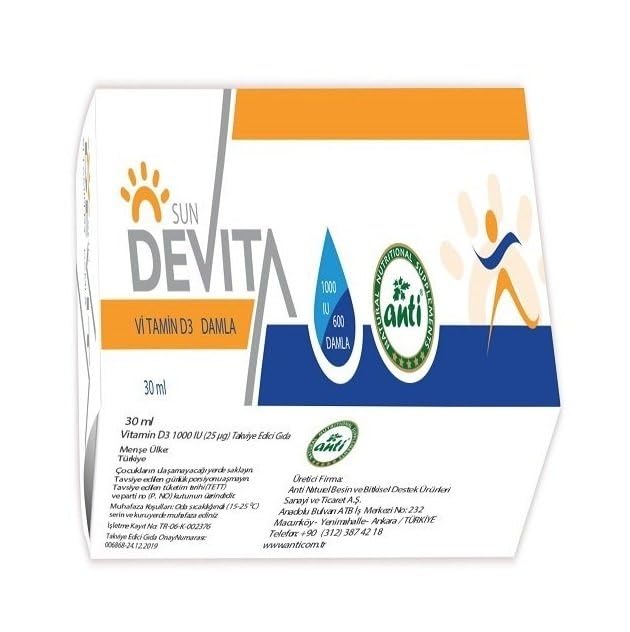 Anti Sunde Vita 30 Ml Damla Gıda Takviyesi