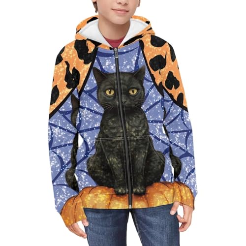 Sweat à capuche zippé d'Halloween pour enfants - 3