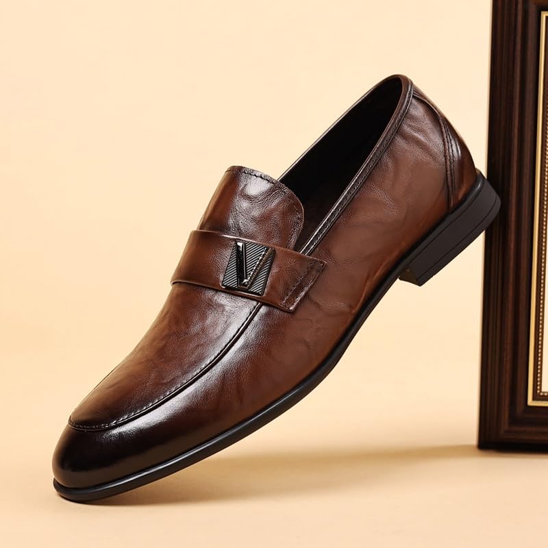 Men's Leather Monk Buckle Formal Oxford Shoes Footwear Business Wedding Dress Dress3