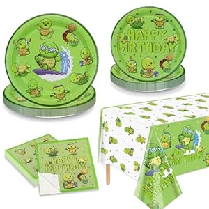 PTECDROTS Schildkröte Party Set 20 Stück