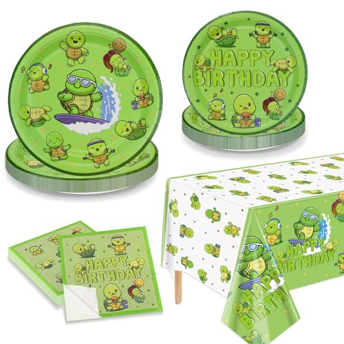 PTECDROTS Schildkröte Party Set 20 Stück