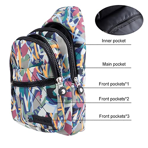 MOAMUN Small Sling Bag Women Men, Waterproof Nylon Anti Theft Cross Body Bag Women - Image 3
