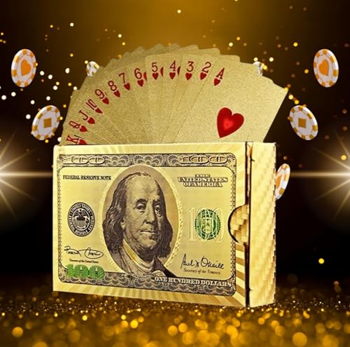 Baralho Dourado Luxo, Cartas de Baralho Dourado Ouro Deck Complet...