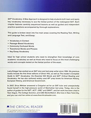 SAT Vocabulary: A New Approach