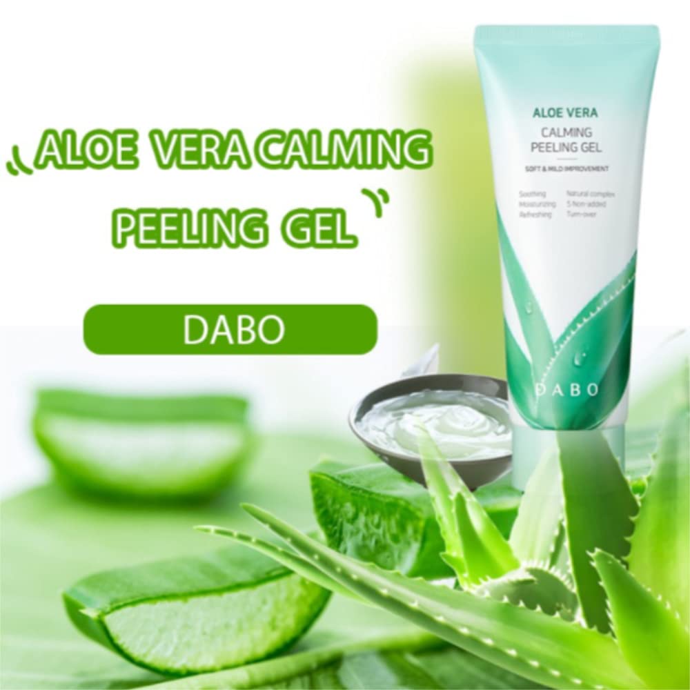 Dabo Aloe Vera Calming Peeling Gel 180ml 6.08 fl. oz. (Pack of 2)