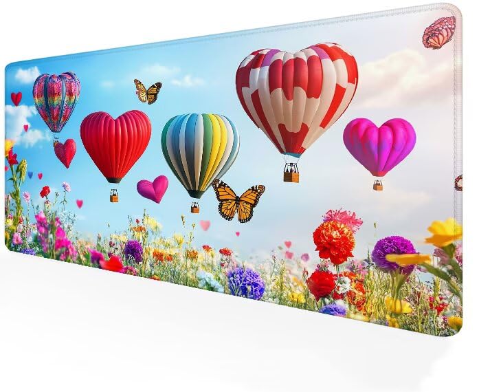Tapis de souris XXL Amour idéal pour le travail sur PC à la maison