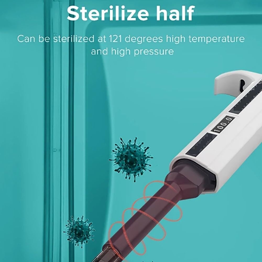 Pipeta dosificadora de laboratorio, pipeta monocanal ajustable, con ventana digital, botón de pistón, puntas y herramientas, pipetas de aspiración precisa.(20ul)