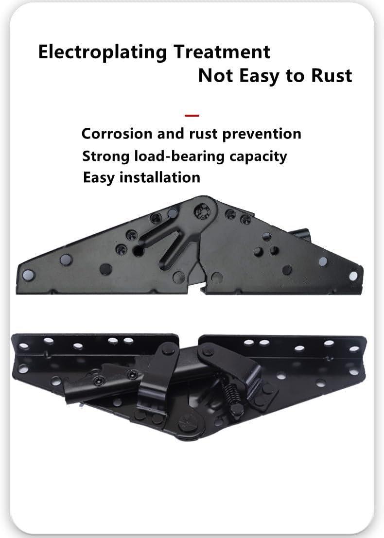 2Pcs 3-Position Hinge Adjustable Mechanism Angle for Sofa Bed Bedding Furniture Size 230 * 70 mm