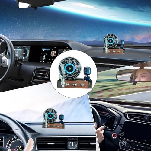 Ambientador de coche con tocadiscos contra malos olores con diseño rotatorio 4