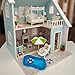 Dollhouse Furniture Accessories Set, Swimming Pool Mini House Furniture, Plastic Small Play House Accessories Toys Gift for Kids.