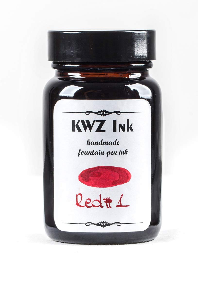 Red #1 Handmade Fountain Pen Bottled Ink-60 ml