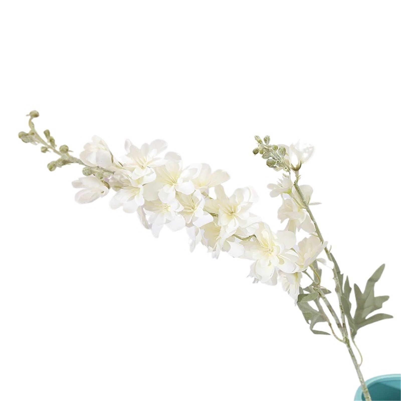 LuoAXINN Artificial Flower Branches 6pcs Blue Delphinium Artificial Flowers Long Stem Larkspur For Wedding Centerpieces Floral Arrangements Home Vase Decor(Color1)
