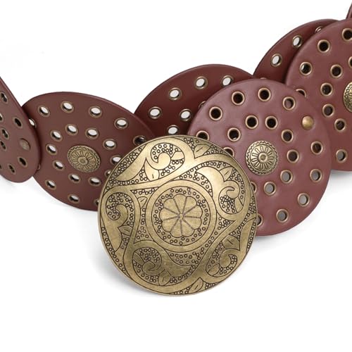 Women's Western Belt with Disc Buckle - Vintage Cowgirl Belt for Women's Dresses & Jeans4