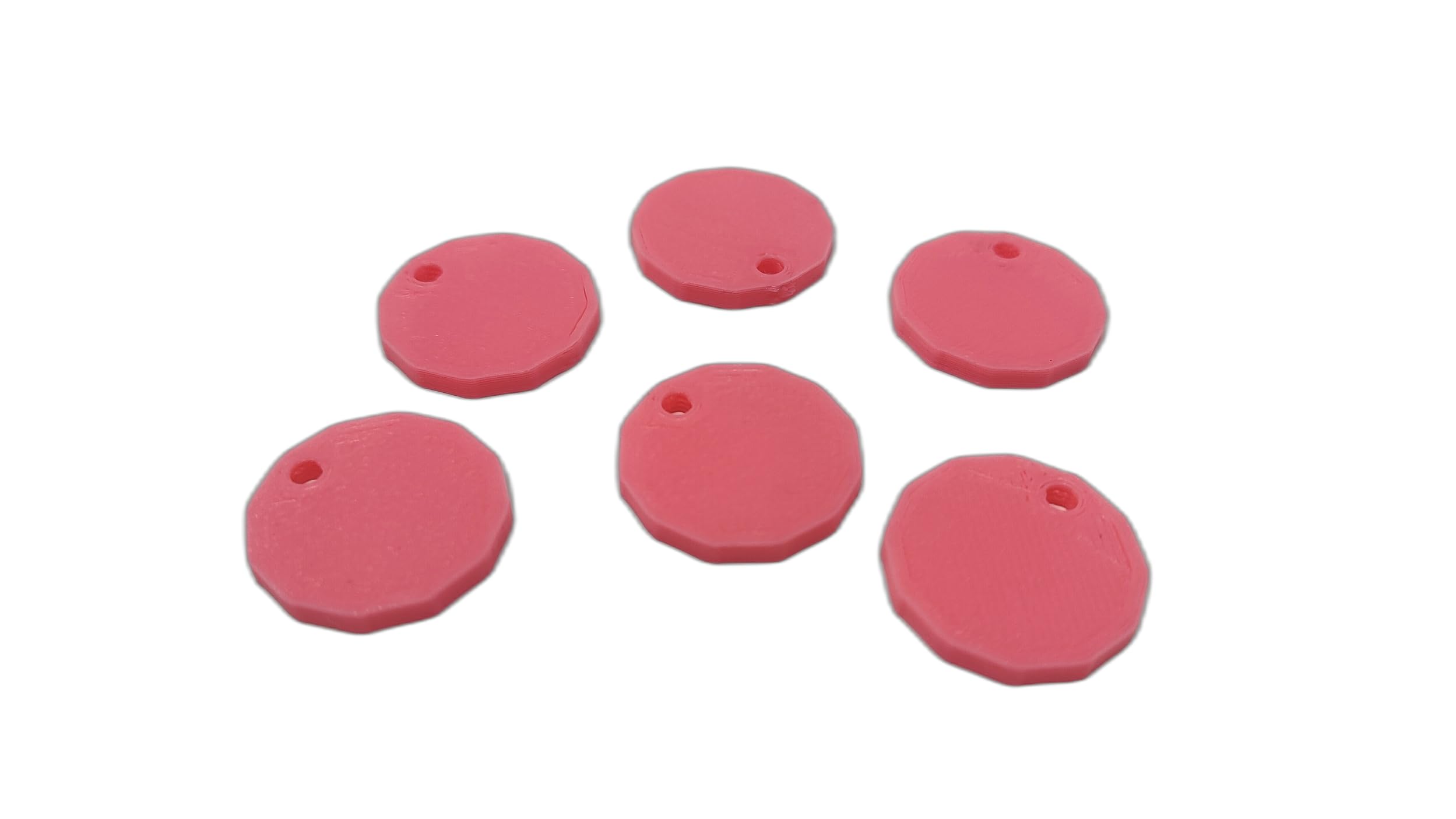 eTech4Us 200 Pack Pink Trolley Coin Token Removable Supermarket 1 One Pound Shopping Cart Holder - 3D Printed