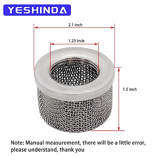 Image of 2PCS 181-072 or 181072 Inlet Filter 1 inch NPT Thread Double Screen Fit for Airless Paint Spray Guns 795 1095 1595 Ultra 1500 1000 750 333 433 gmax 3900 5900 Suction Hose