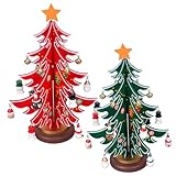 Matériau : fabriqués en bois, ces mini sapins de noël offrent un aspect naturel et élégant, ajoutant une touche chaleureuse à vos décorations de fêtes. mini sapin de bureau, petits sapins artisanaux