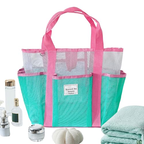 Bolsa de playa – Bolsa de playa reutilizable de malla grande, equipaje de mujer para equipaje de viaje al aire libre, crucero, picnic, camping, senderismo, lago, centro turístico familiar, gimnasio
