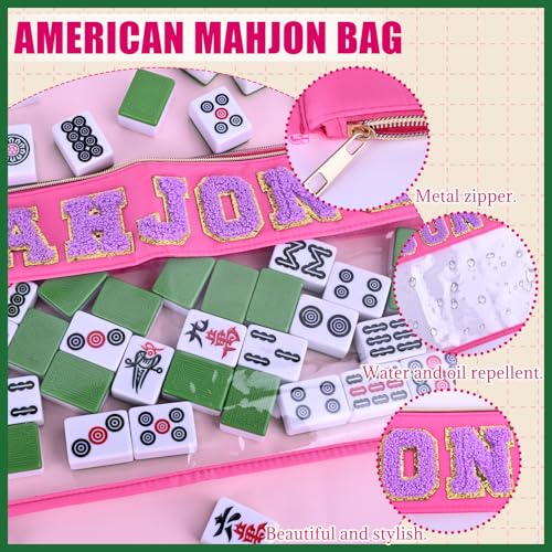 Bolsa para Mahjong Americano con cierre y accesorios miniatura 3
