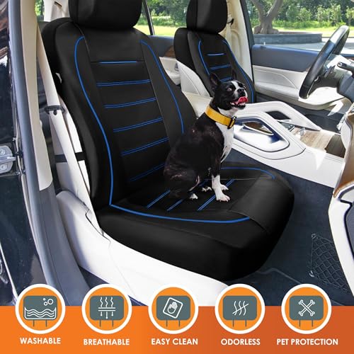 Image of Universal Fit Premier Leatherette Seat Covers - Full Set - Blue