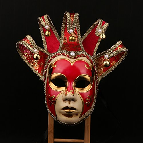 YU FENG Venetian Comedy Mask Exquisite Decoration Jester Masks for Party Holloween