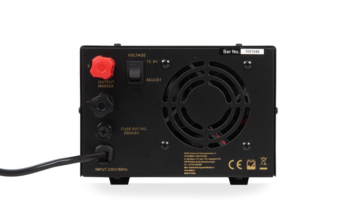 SPS-5055 Schaltnetzteil 220 V / Ausgang dimmbar 10 bis 16 Volt, Stromstärke 50 bis 55 A.