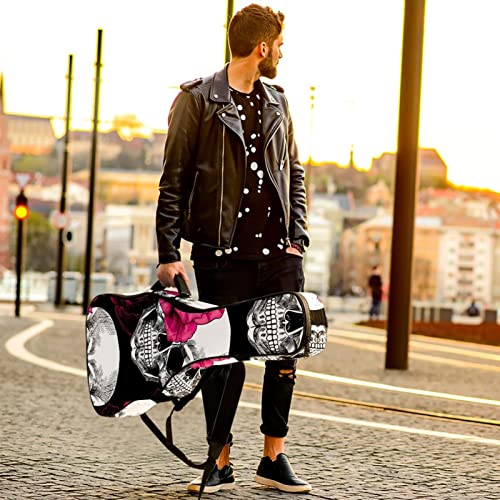 Housse de guitare en tissu Oxford imperméable avec bandoulière réglable Motif crânes et fleurs - Les Beatles, Paul McCartney, John Lennon, RIngo Starr, George Harrison Housse de guitare en tissu Oxford imperméable avec bandoulière réglable Motif crânes et fleurs – Image 7