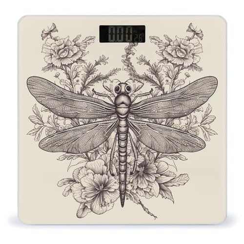 Báscula digital de baño con plataforma de vidrio templado miniatura 1