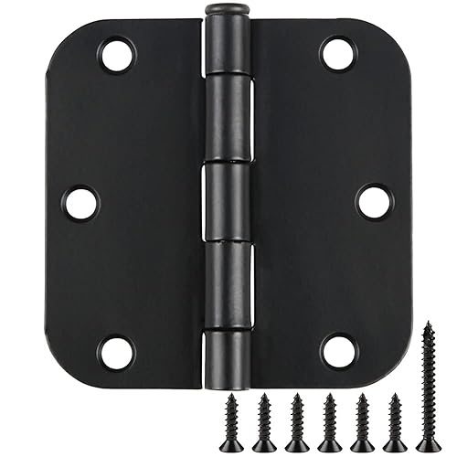 Rounded Door Hinges 3-1/2" x 3.5 inch, 5/8 Radius, Matte