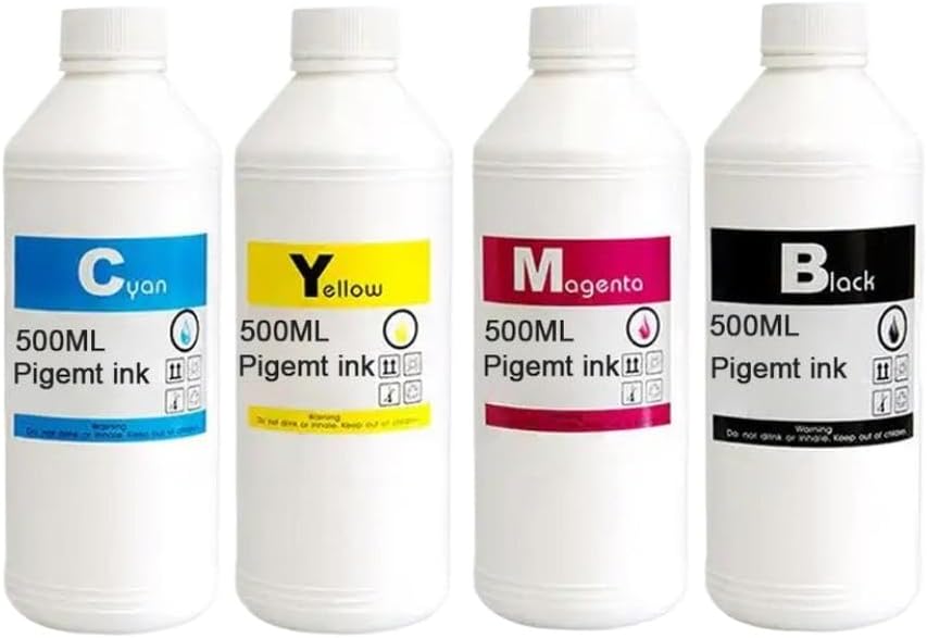 500ML Universal Pigment Ink Refill for 970 971 980 981 982 913 972 973 974 975 976 990 991 992 993 Compatible with(Black-500ML)