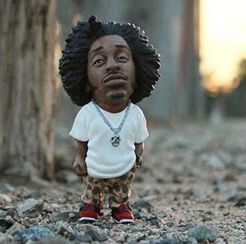 ANACRO Rapper Ornament Garden Home Decor, Legend Memorial Ornaments Hip Hop Rapper Statue, Interesting Rap Music Star Statue Resin for Collection-A