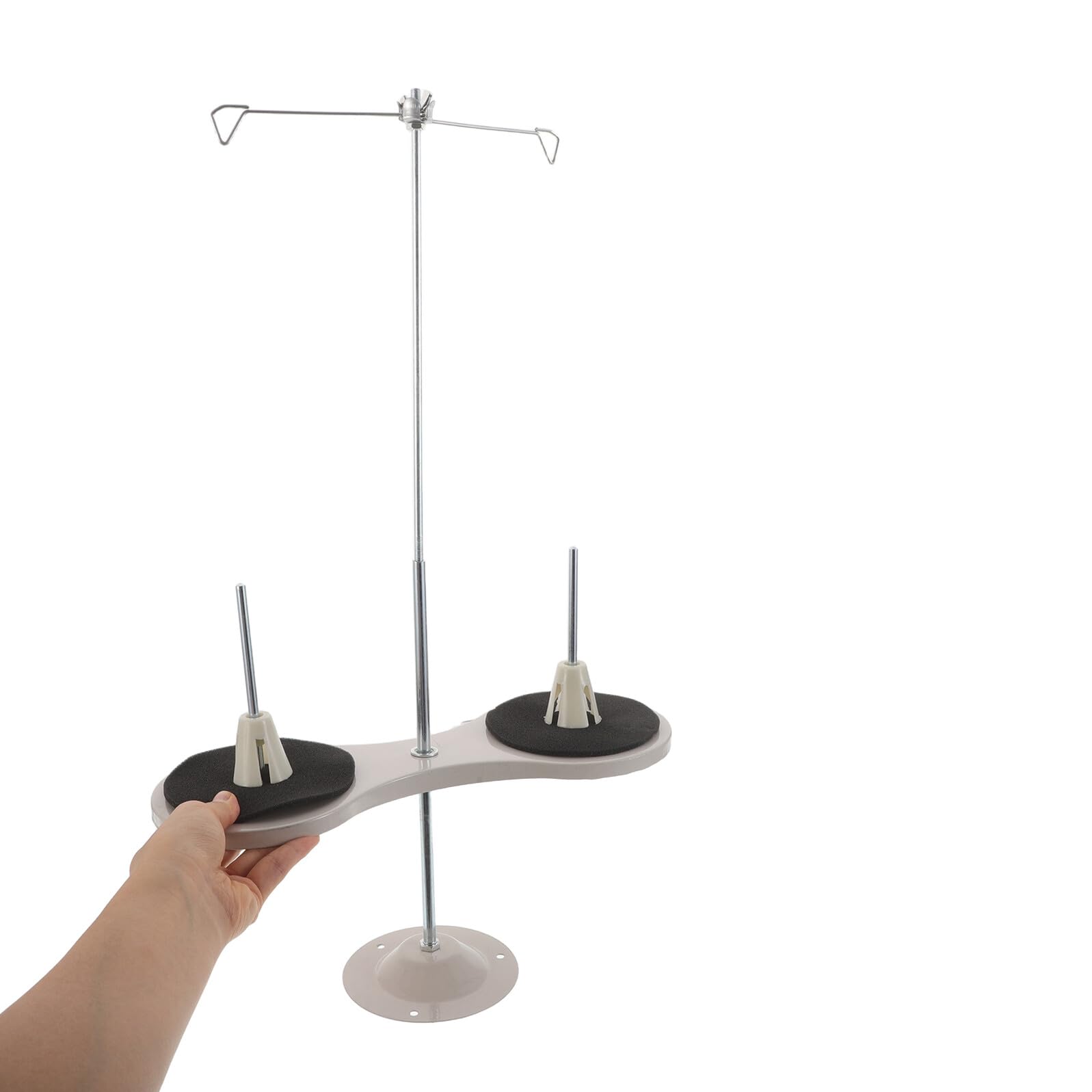 Porta Filo Organizer per 2 Rocchetti per Macchina da Cucire in Metallo Supporto a Forma di per Decorazioni Domestiche e Design di Moda