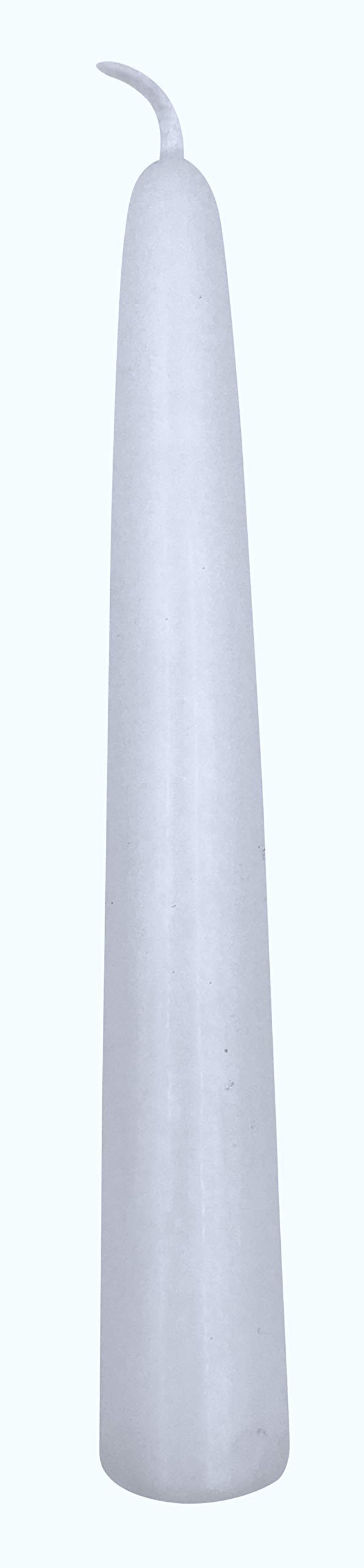 Unscented Taper Candles Box of Ten Candles Made in The USA (White)